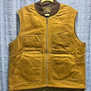 Filson Men's Brown Canvas Vest